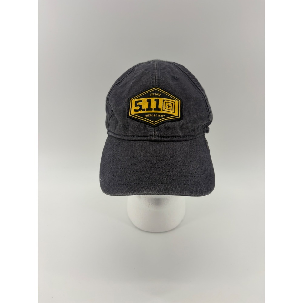 5.11 Tactical Baseball Cap‎ Mens OSFA Gray Yellow Logo Patch Cotton Hat 2015